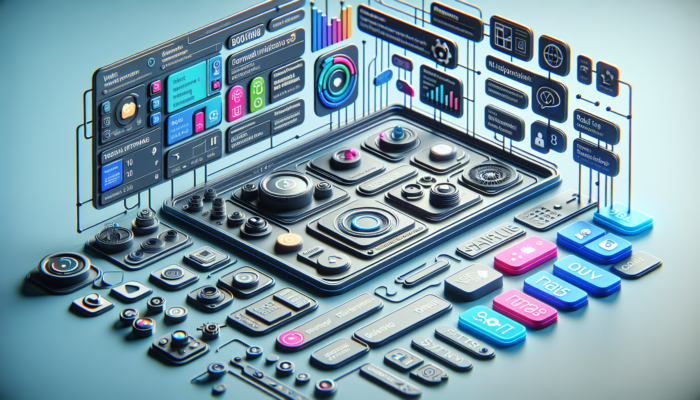 A modern digital interface of Google Business Profile with booking, messaging, and product catalog features.