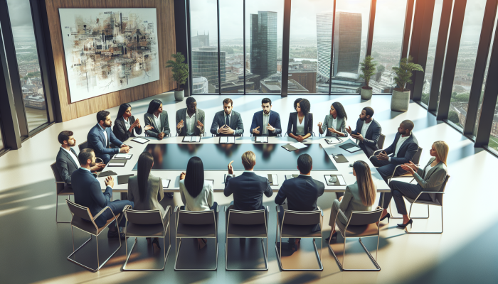 Debt Consolidation Loans Explained Simply: A Clear Guide | DCL UK individuals reviewing debt consolidation options with personal loan documents in a modern financial advisor's office.