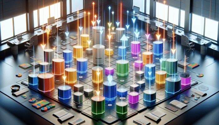 A strategic budget allocation chart for PPC success, showing funds distribution and optimization for high ROI.