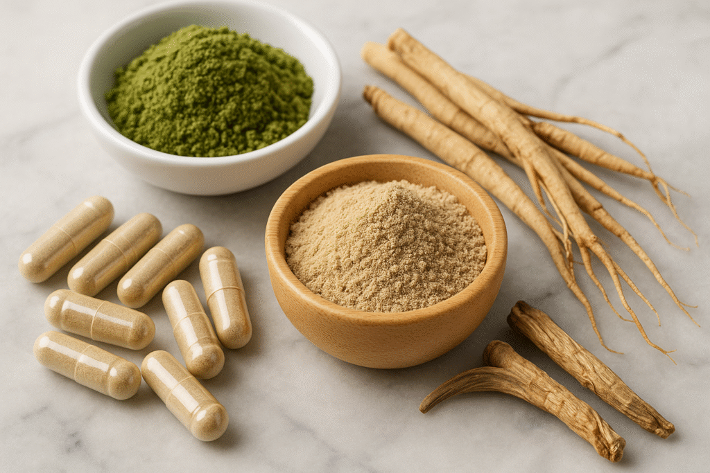 Ginseng and ashwagandha