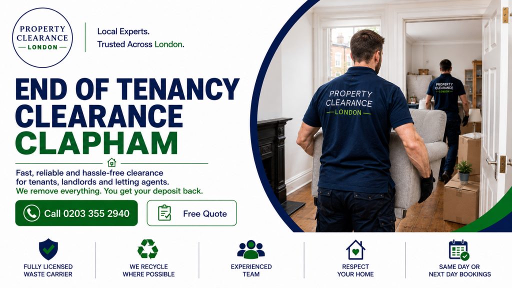 End of Tenancy Clearance in Clapham: Fast Solutions Available