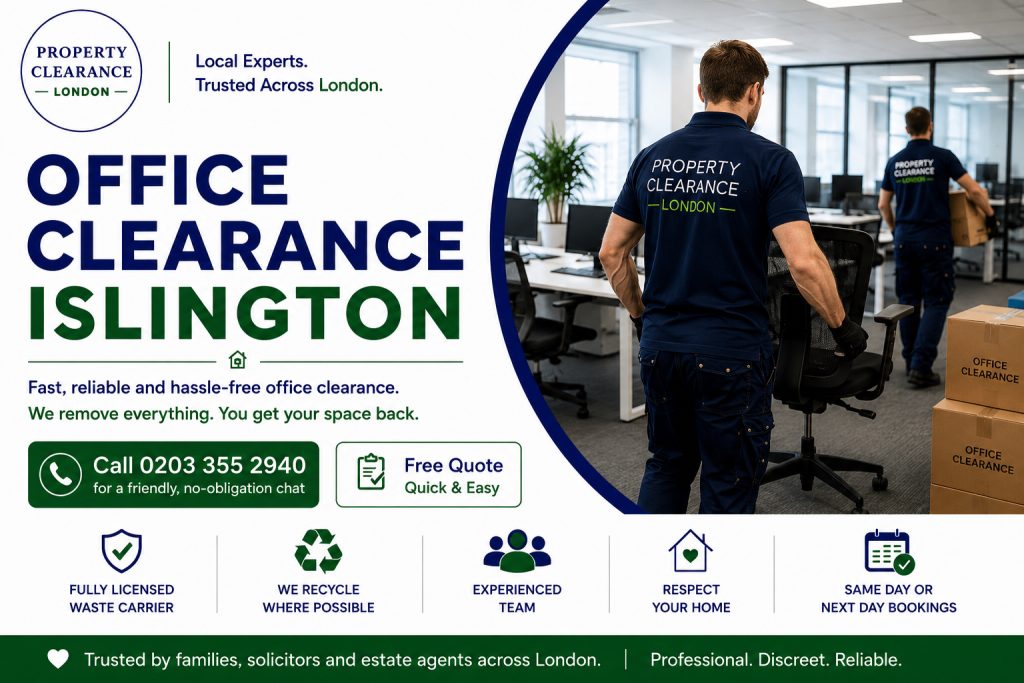 Office Clearance Services in Islington: Fast and Trustworthy