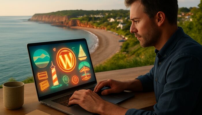 Local designer in Budleigh Salterton crafting custom WordPress plugins inspired by Devon's coastal scenery.